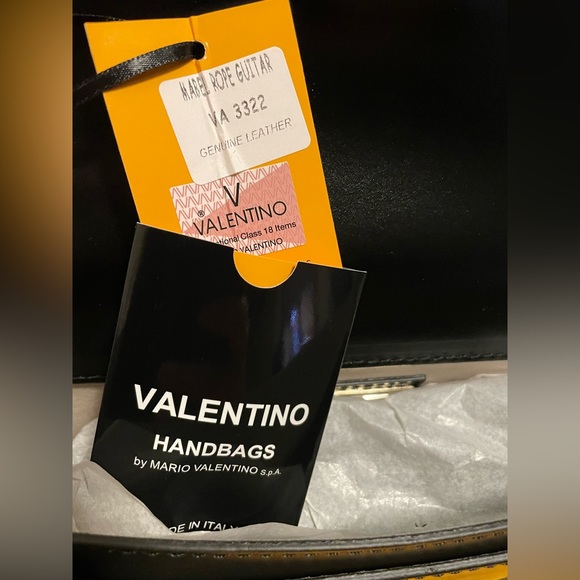 SOLD Valentino Black Mabel Robe Leather Bag NWT - Picture 7 of 7